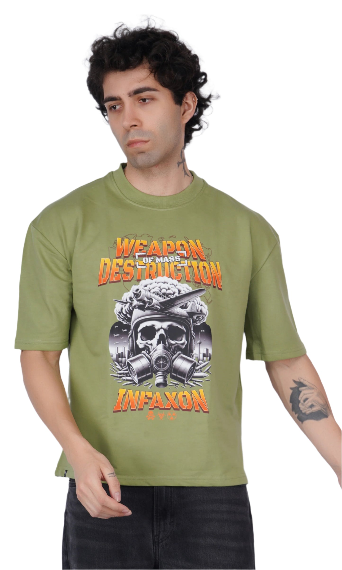 Weapon of Mass Destruction Green Oversize T-shirt