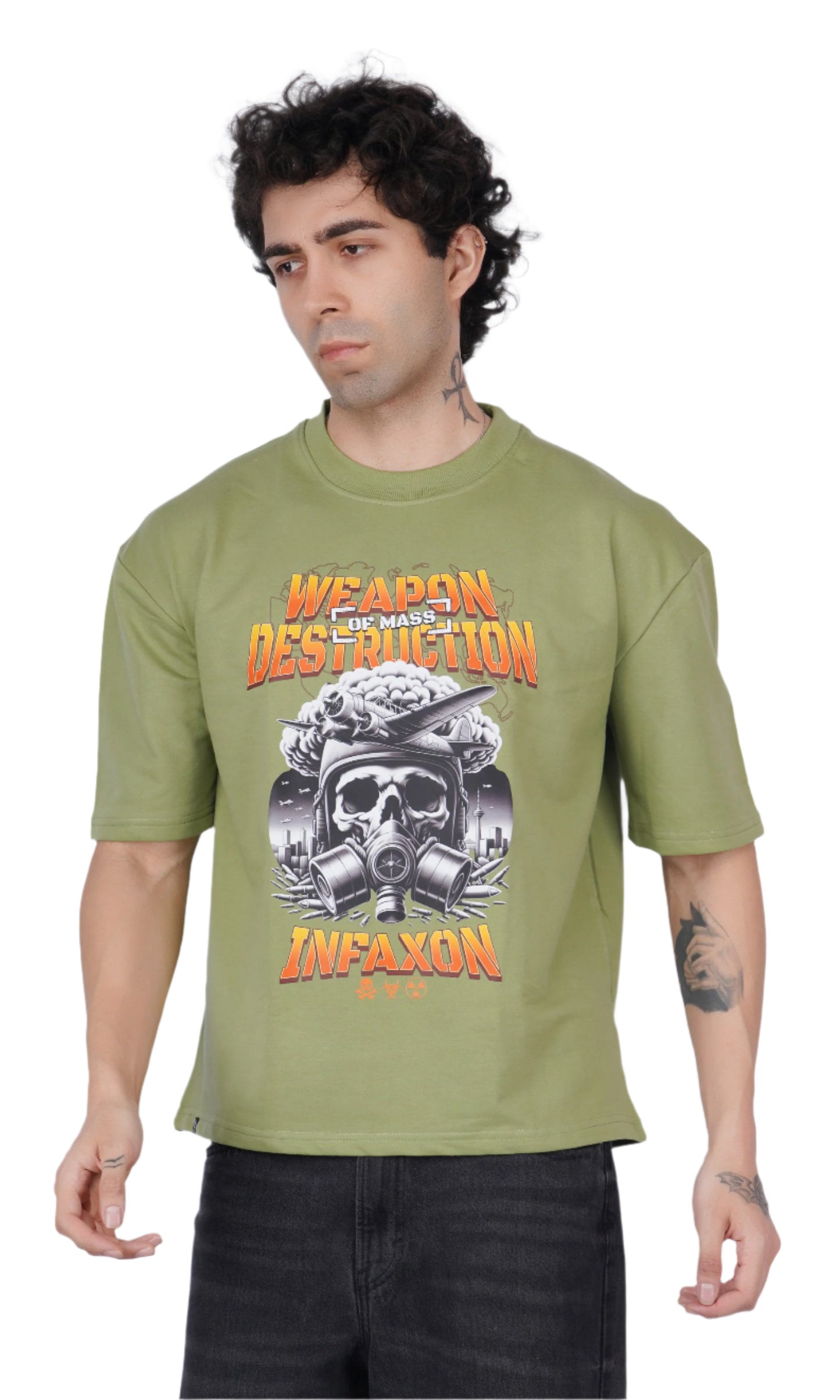 Weapon of Mass Destruction Green Oversize T-shirt