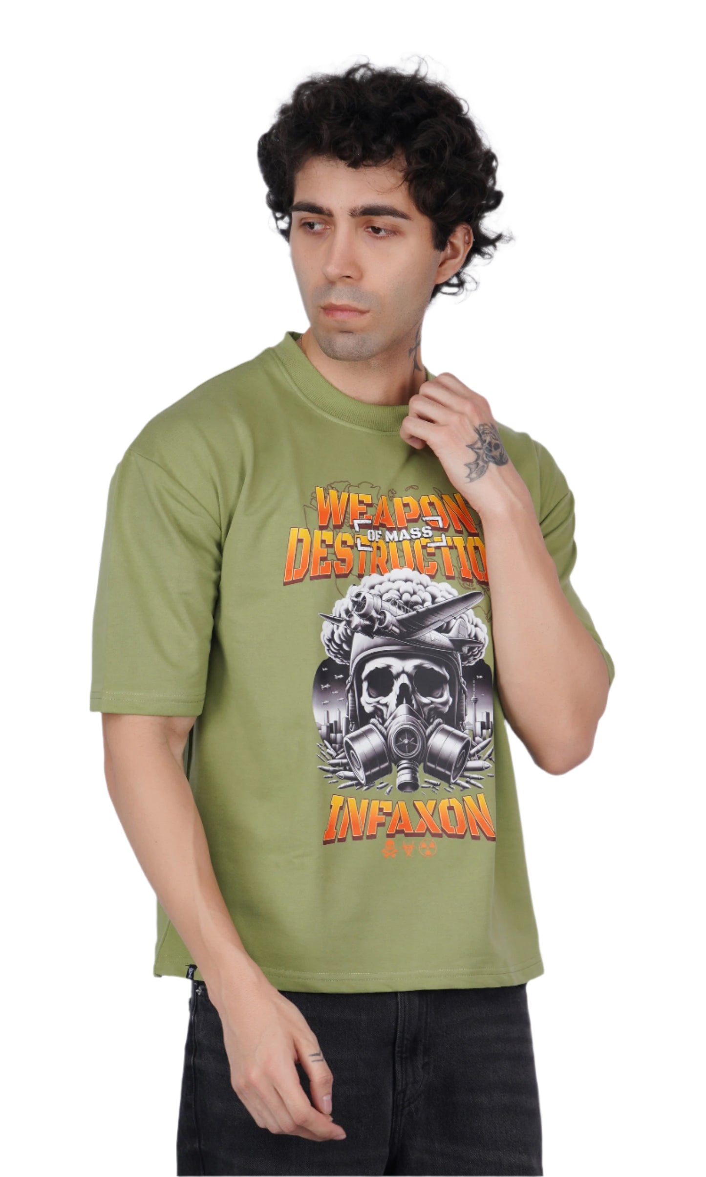 Weapon of Mass Destruction Green Oversize T-shirt
