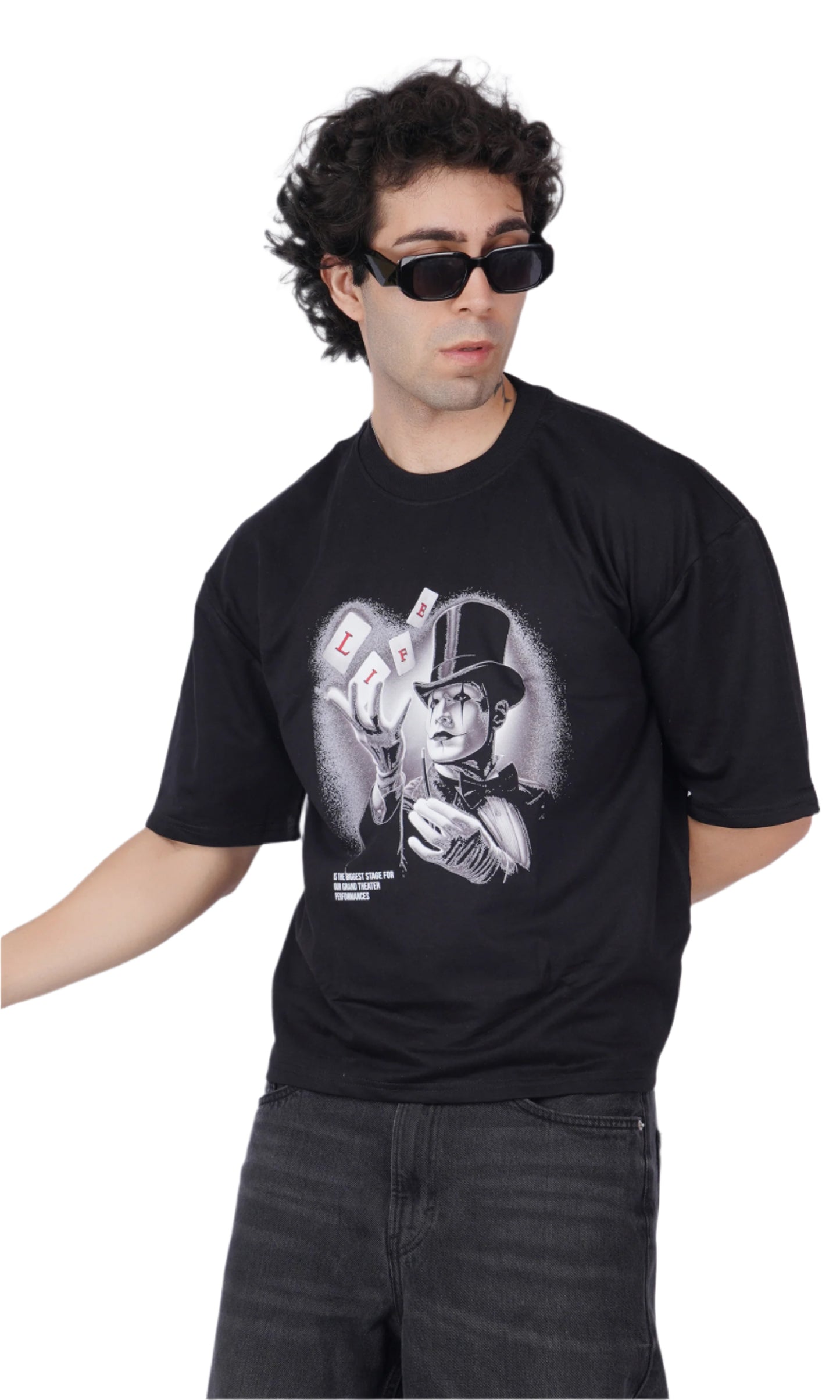 Magician Black Oversize T-shirt