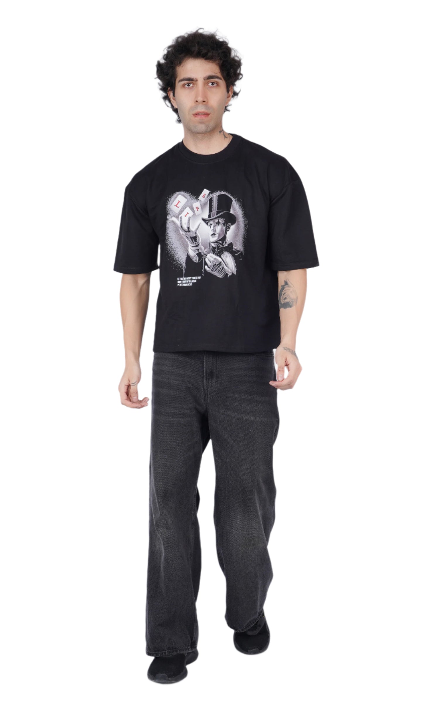 Magician Black Oversize T-shirt