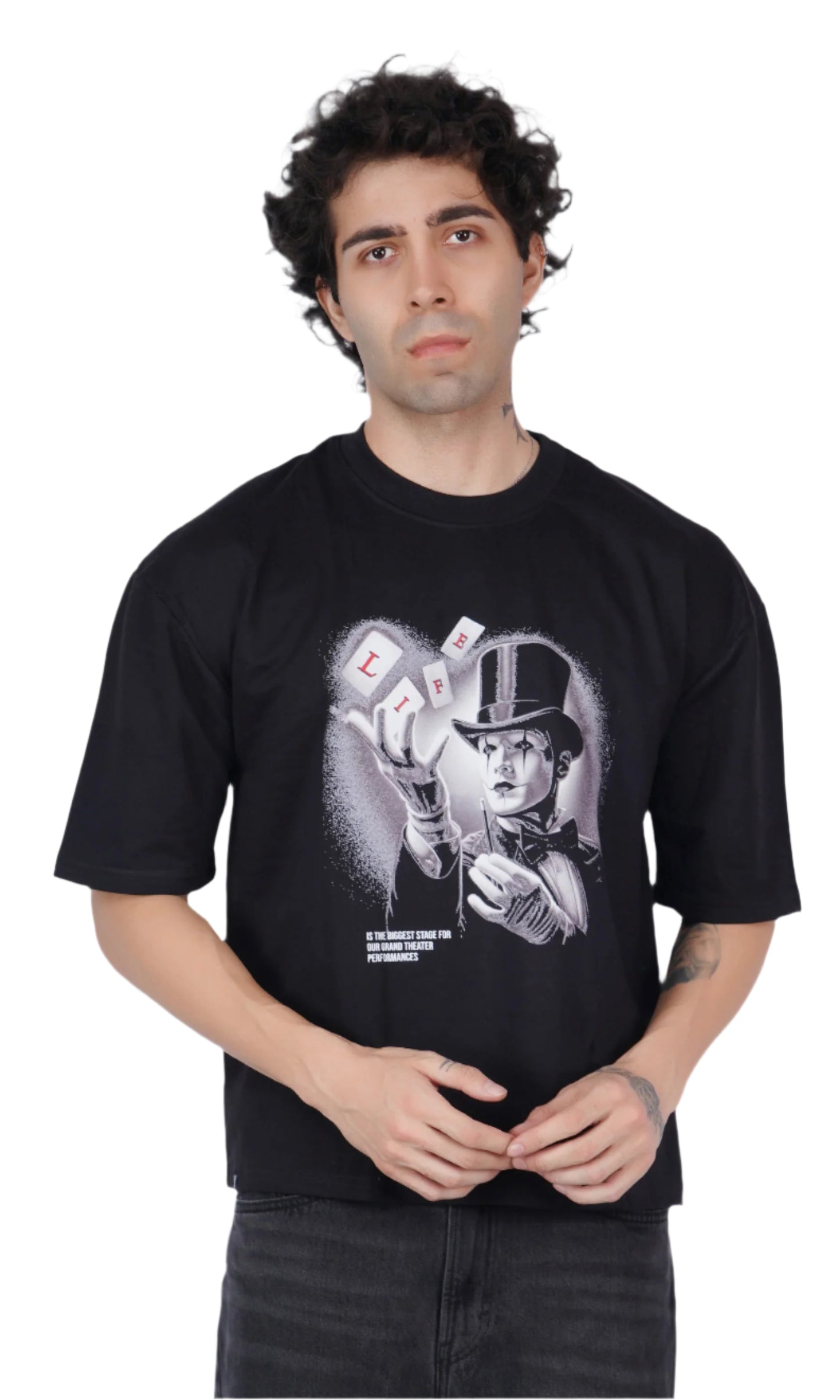 Magician Black Oversize T-shirt