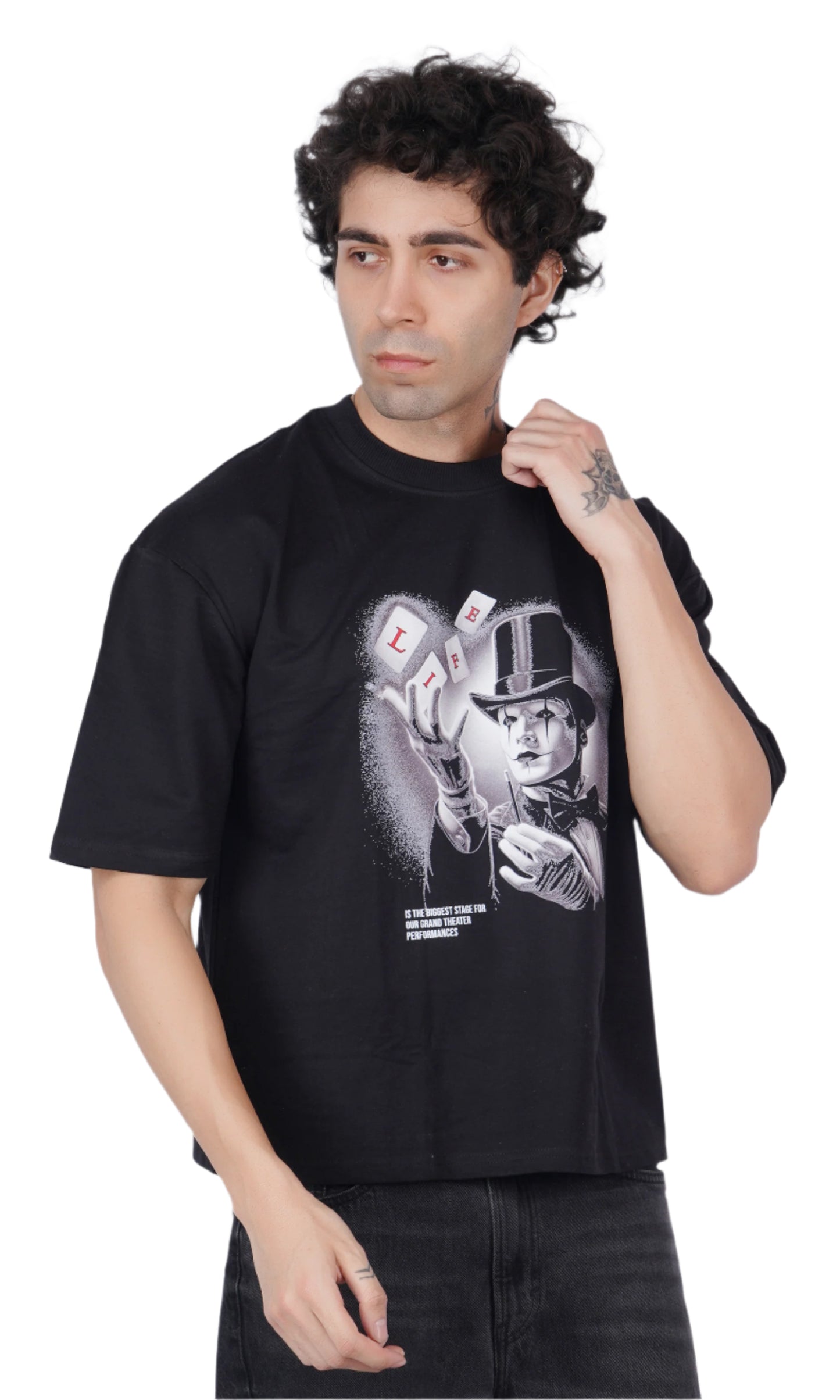 Magician Black Oversize T-shirt