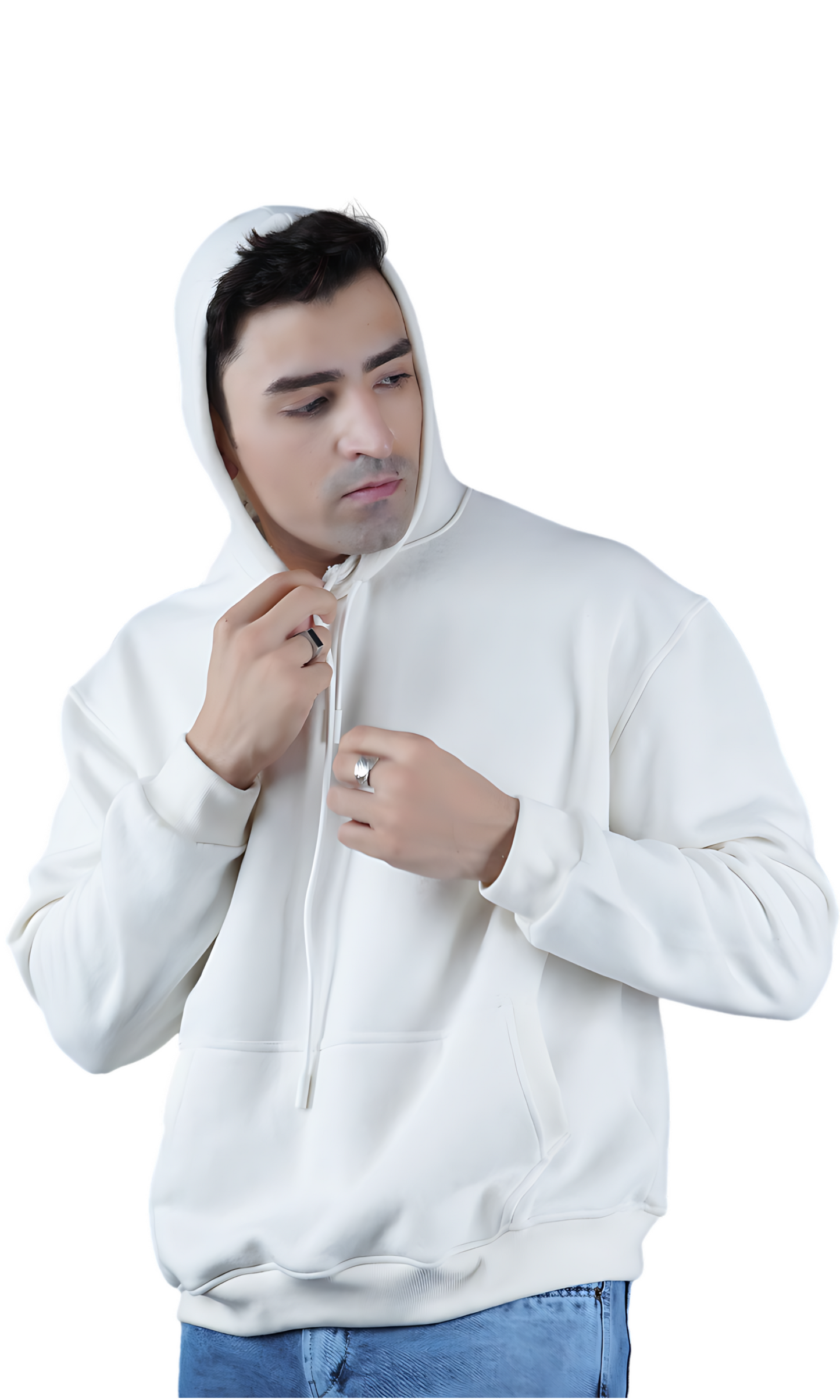 White Oversize Hoodie