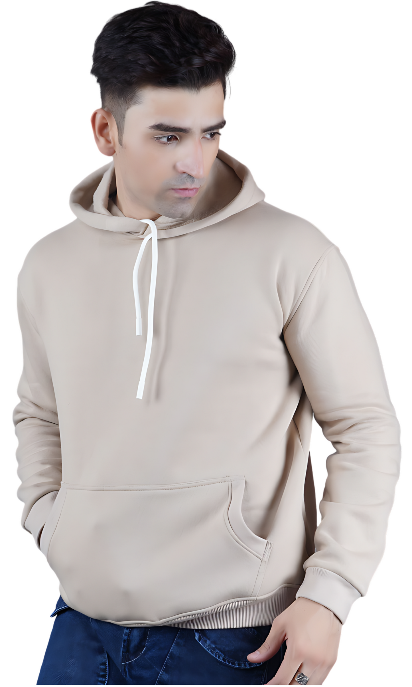 Beige Oversize Hoodie