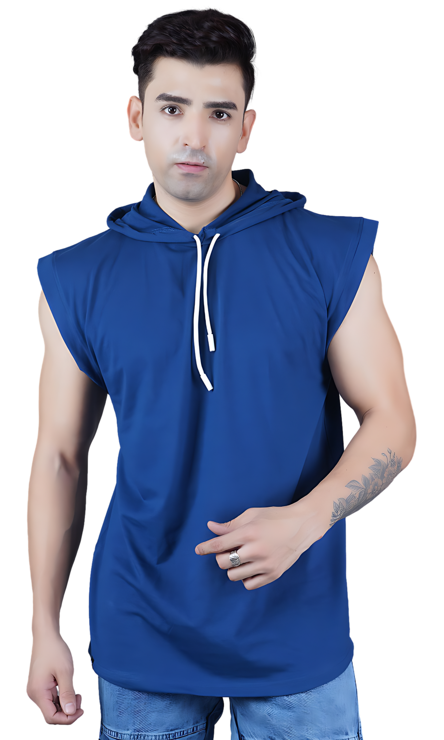 Blue Oversize Vest