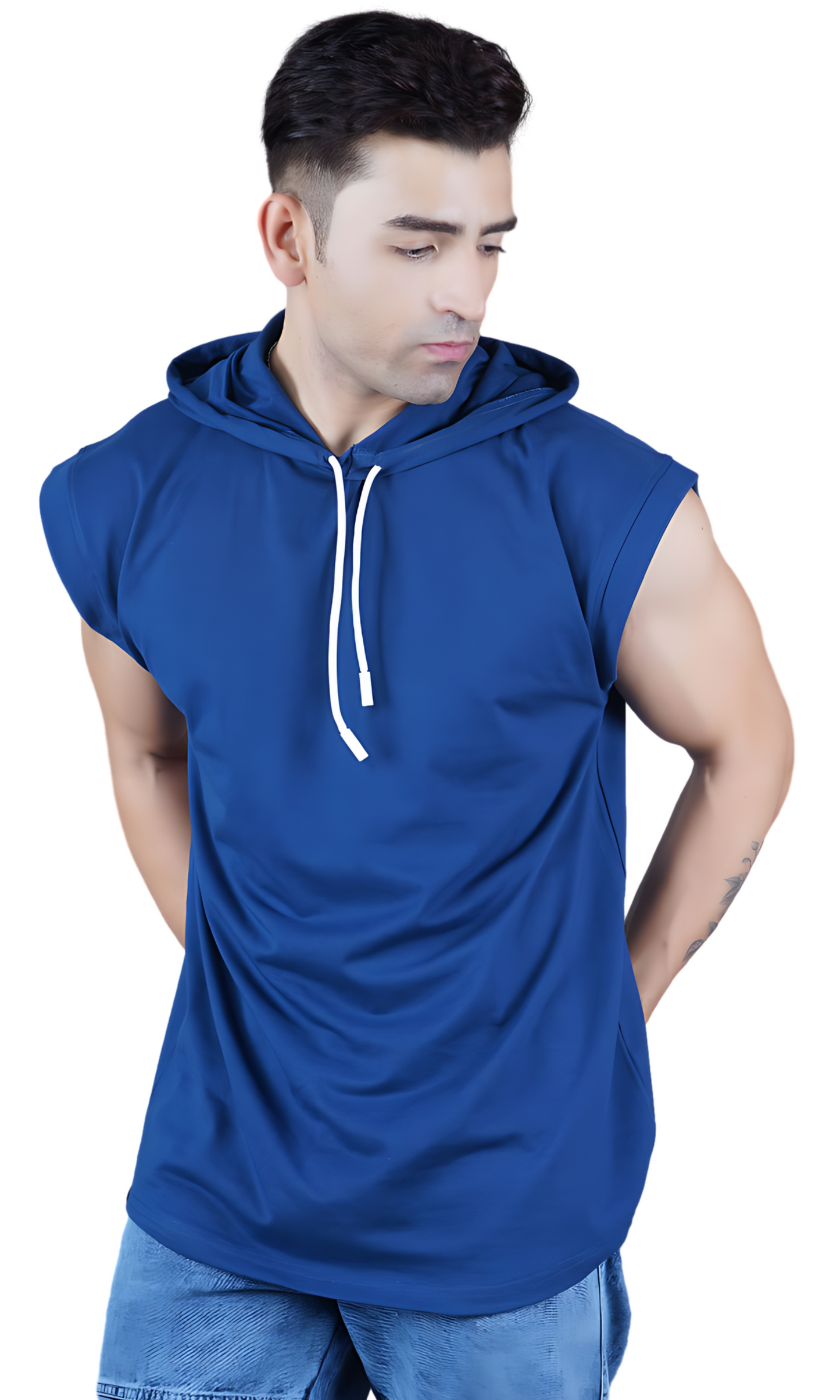Blue Oversize Vest