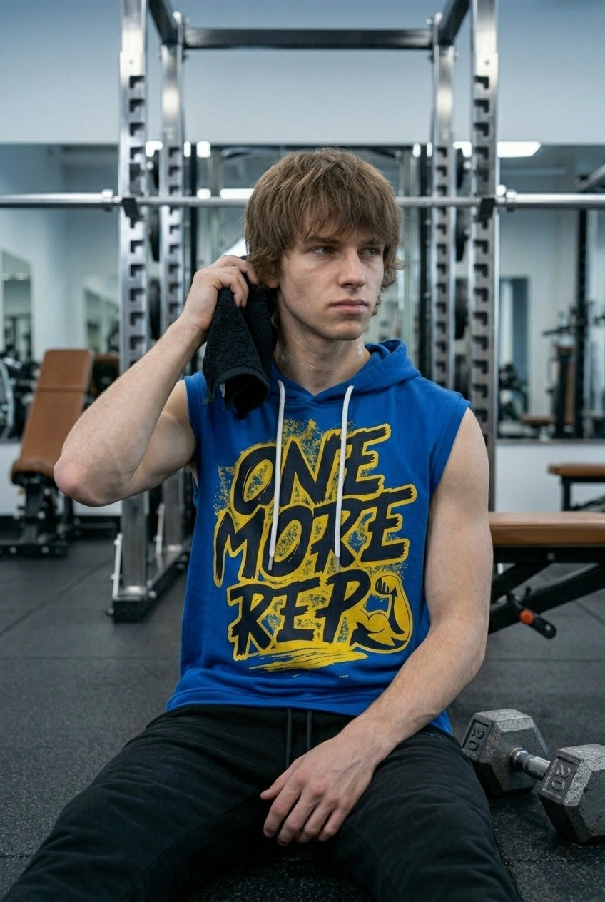 One more Rep Blue Oversize Vest