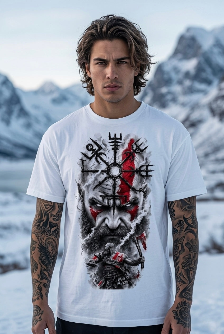 God of War White Oversize T-shirt