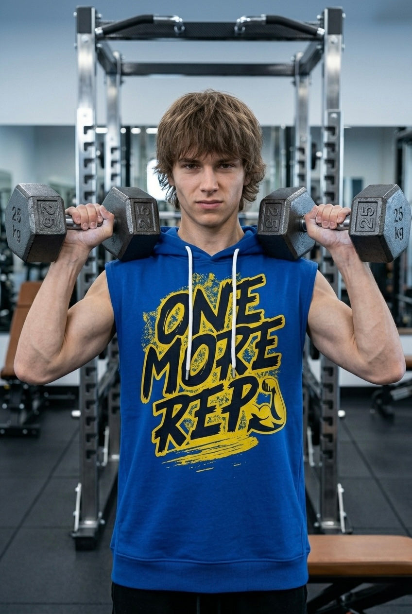 One more Rep Blue Oversize Vest