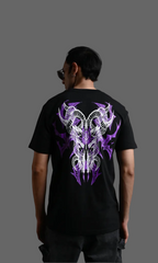Dark Gothic Skull Back Print T-Shirt