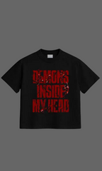 Grunge Demon Statement Black T-Shirt