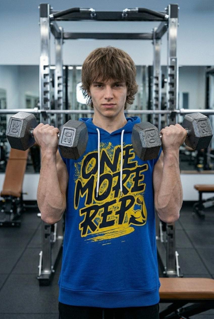 One more Rep Blue Oversize Vest