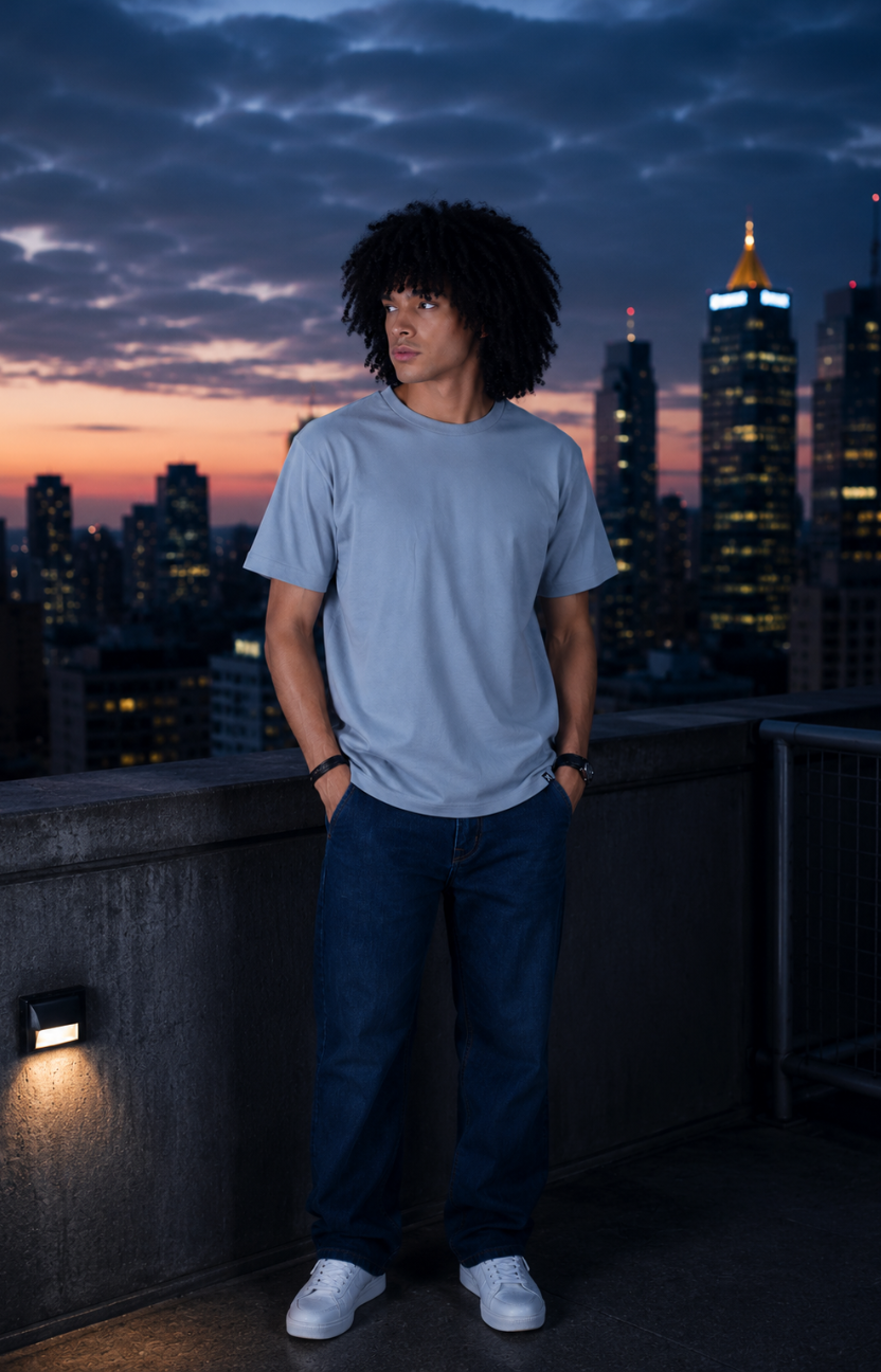 Gray Oversize T-shirt