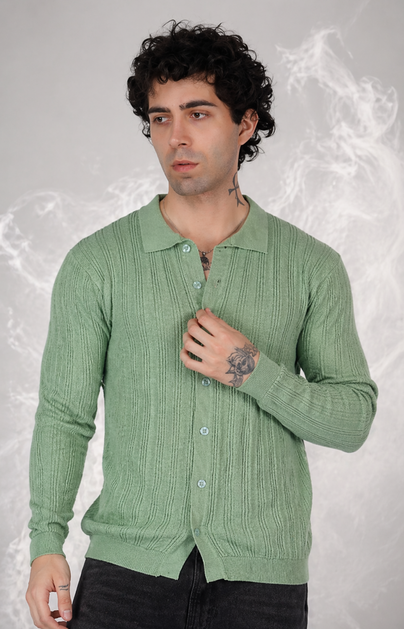 Pistachio Knitted Shirt