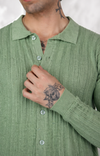 Pistachio Knitted Shirt
