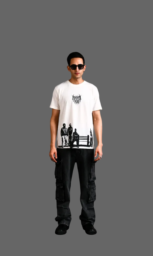 Dark Crew Minimal Graphic T-Shirt
