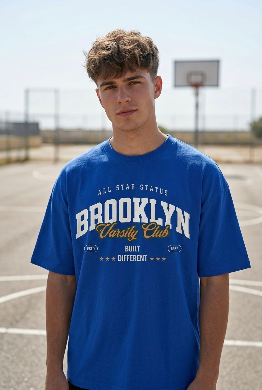 Brooklyn Royal Blue Oversize T-shirt