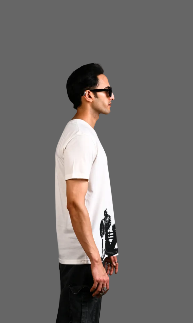 Dark Crew Minimal Graphic T-Shirt