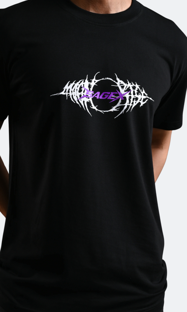 Dark Gothic Skull Back Print T-Shirt