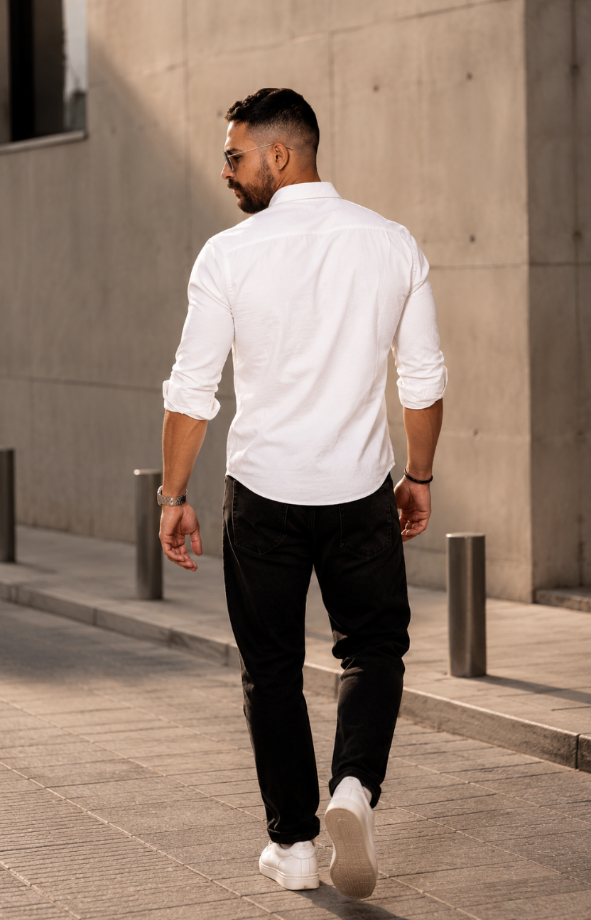 White Collar Rogue Shirt