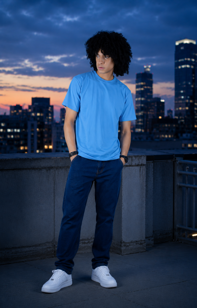 Sky Blue Oversize T-shirt
