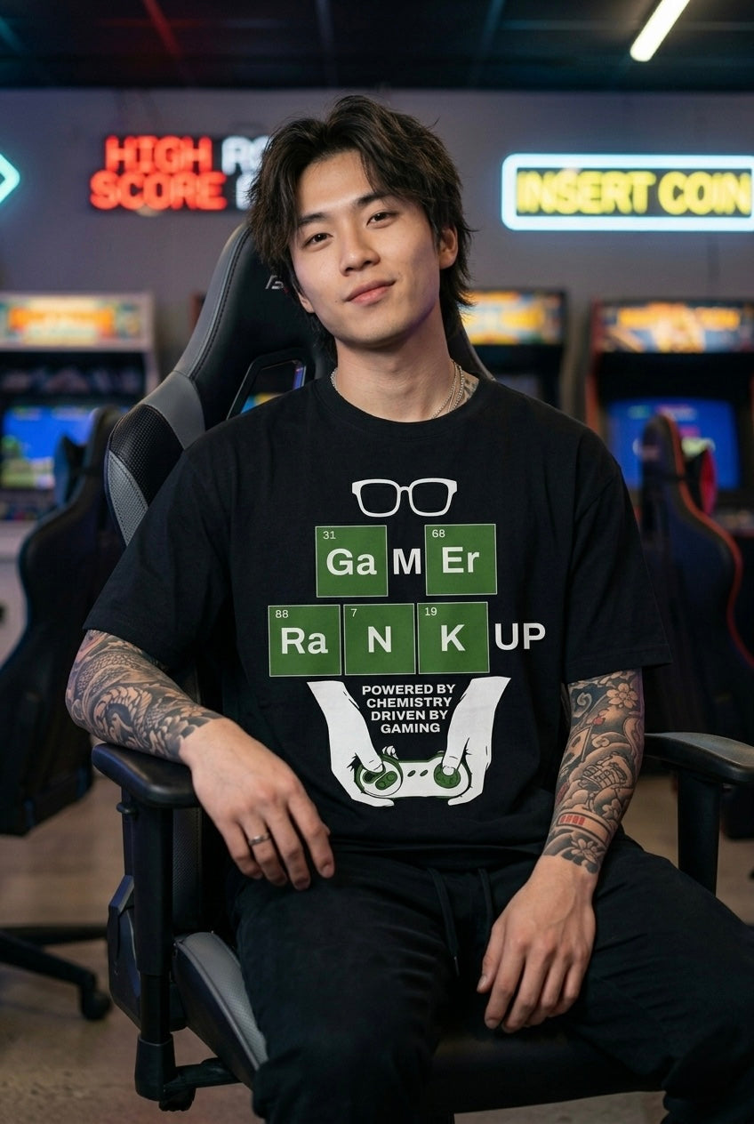 Gamer Black Oversize T-shirt
