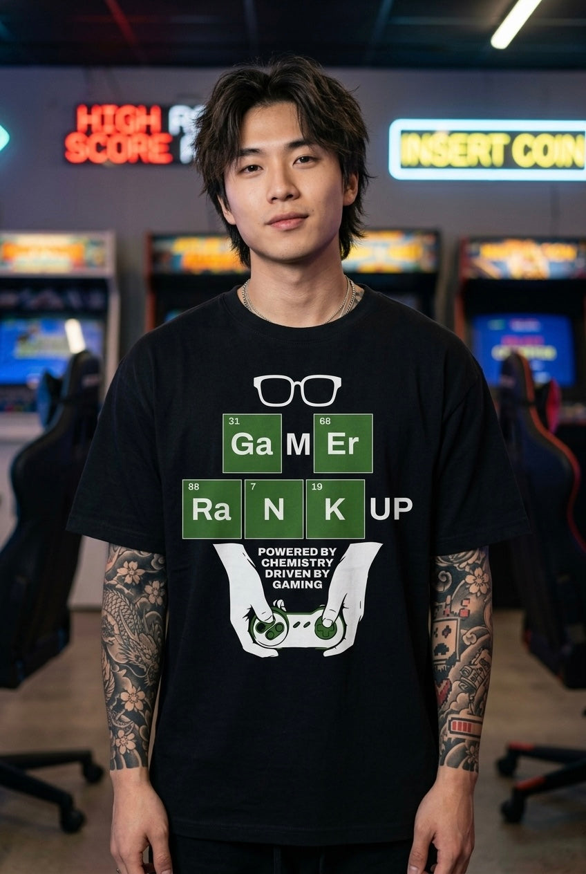 Gamer Black Oversize T-shirt