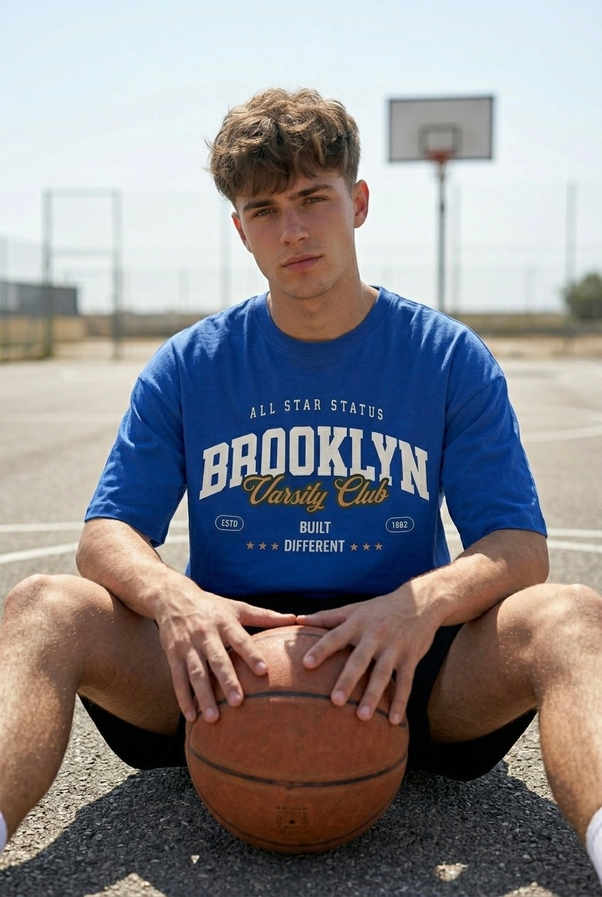 Brooklyn Royal Blue Oversize T-shirt