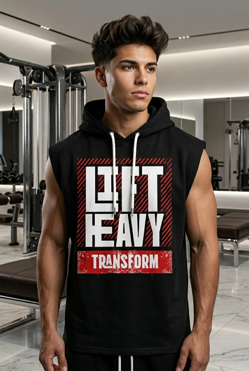 Lift Heavy Black Oversize Vest