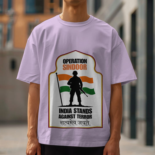 Operation Sindoor Satyamev Jayate oversize T-shirt