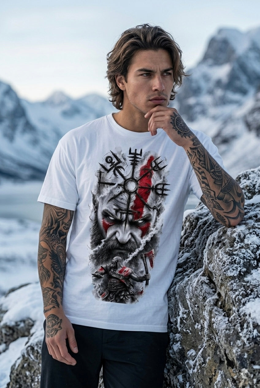 God of War White Oversize T-shirt