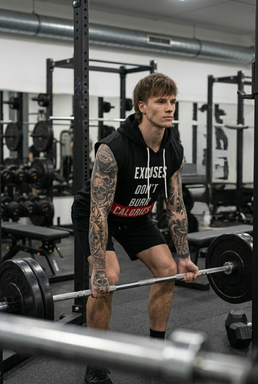 No Excuses Black Oversize Vest