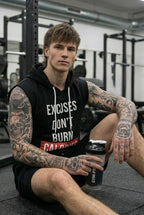 No Excuses Black Oversize Vest