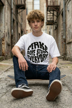 Dope Stuff White Oversize T-shirt