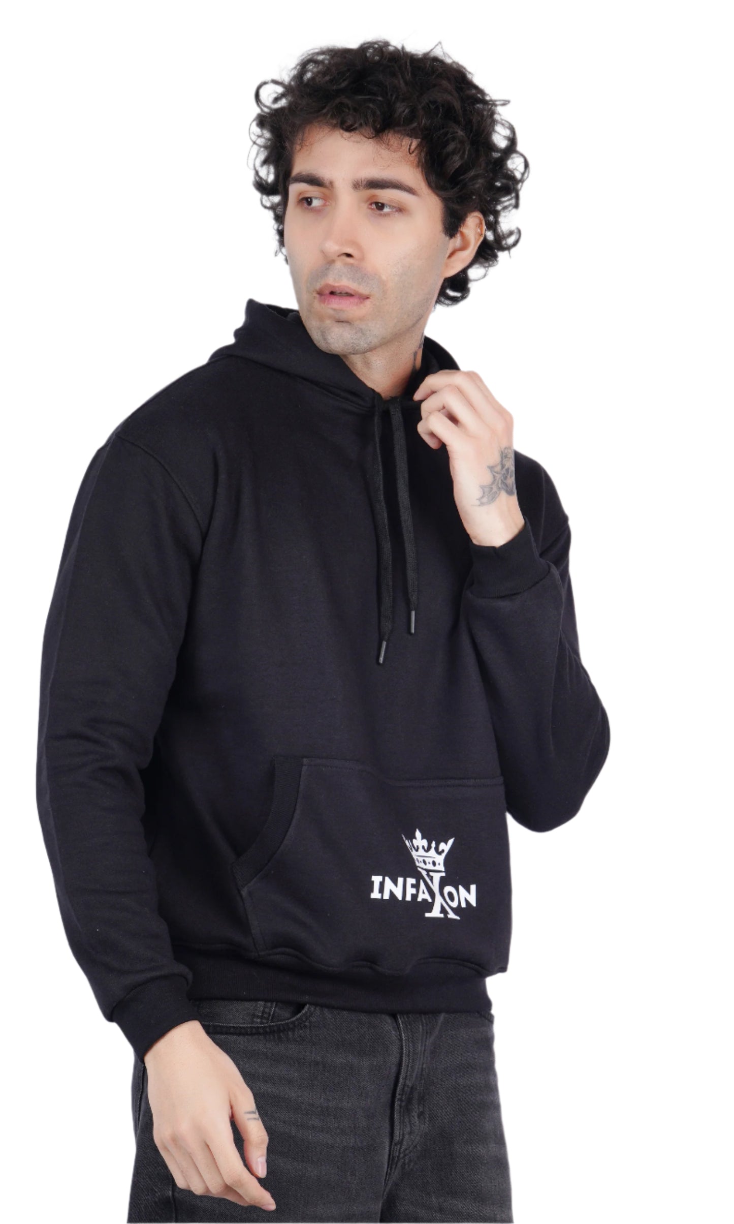 Paris Black Oversize Hoodie