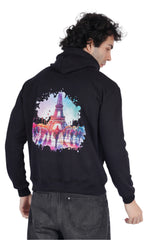 Paris Black Oversize Hoodie