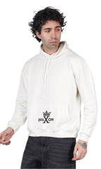 Cherry blossom white oversize hoodie
