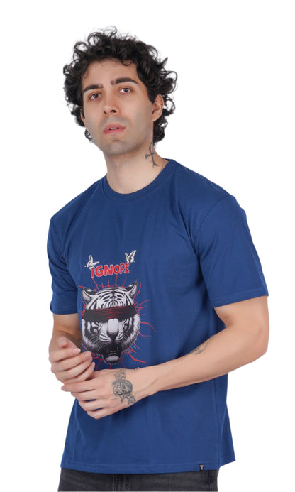 Ignore Negativity Blue Oversize T-shirt