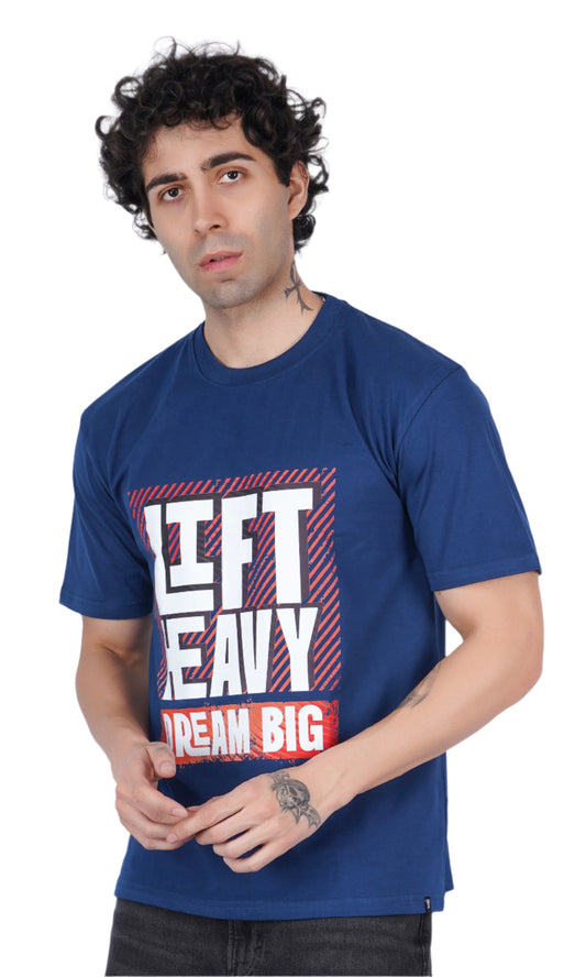 Lift Heavy Dream Big Blue Oversize T-shirt