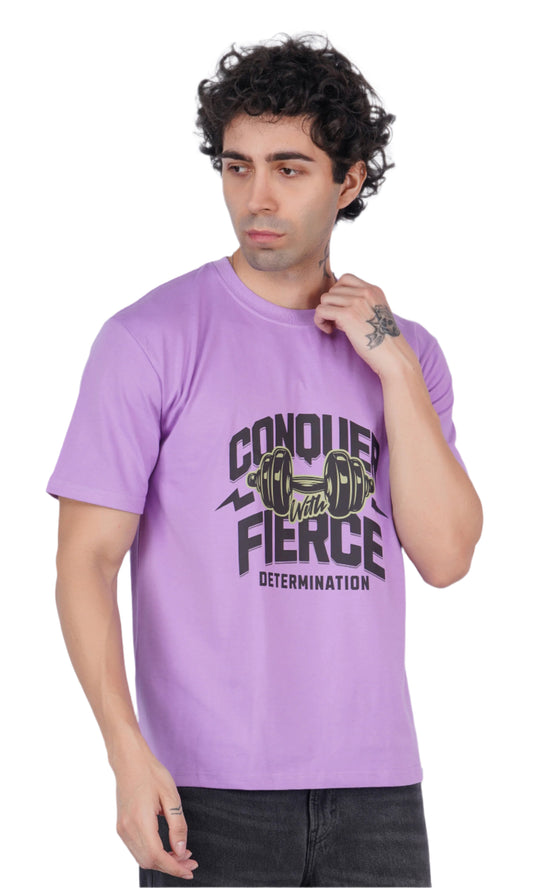 Conquer Lavender Oversize T-shirt