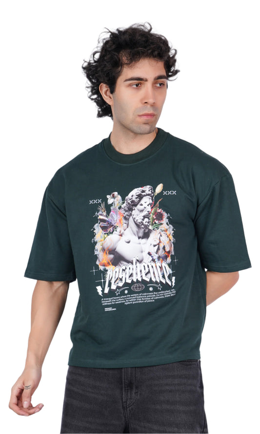 Reselience Dark Green Oversize T-shirt