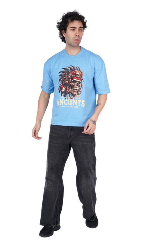 Ancient Sky Blue Oversize T-shirt