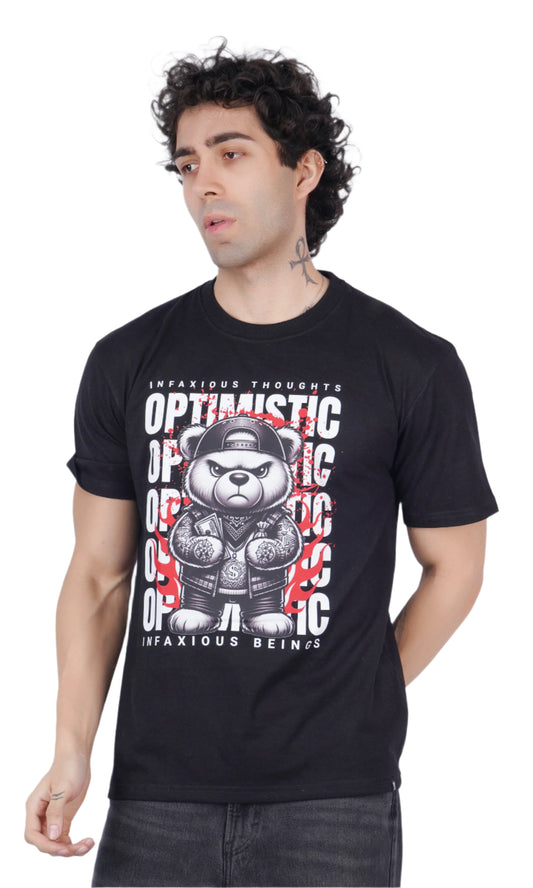 Optimistic Black Oversize T-shirt