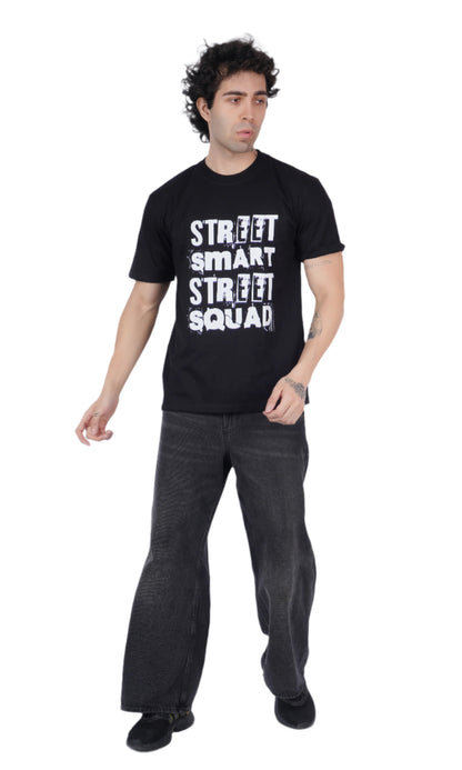 Street Smart Black Oversize T-shirt