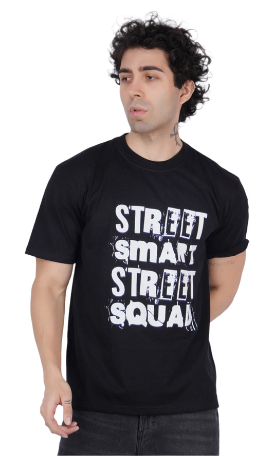 Street Smart Black Oversize T-shirt
