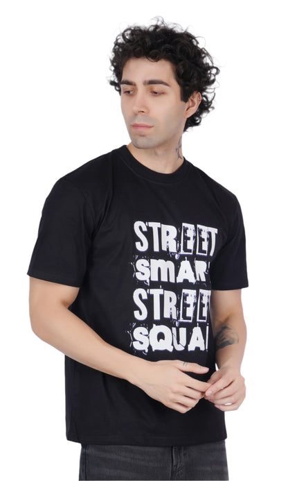 Street Smart Black Oversize T-shirt