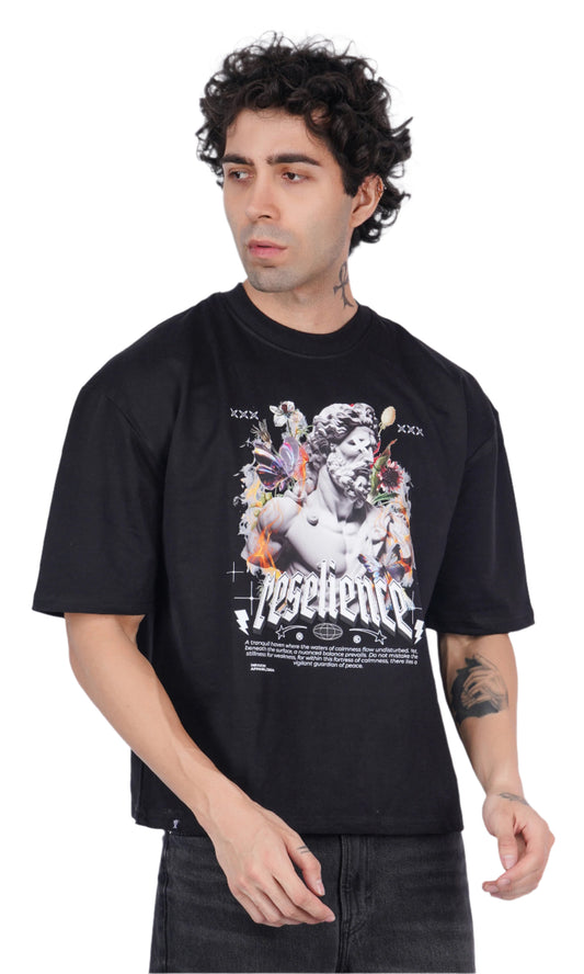 Reselience Black Oversize T-shirt