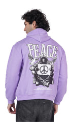 Peace Lavender Oversize Hoodie