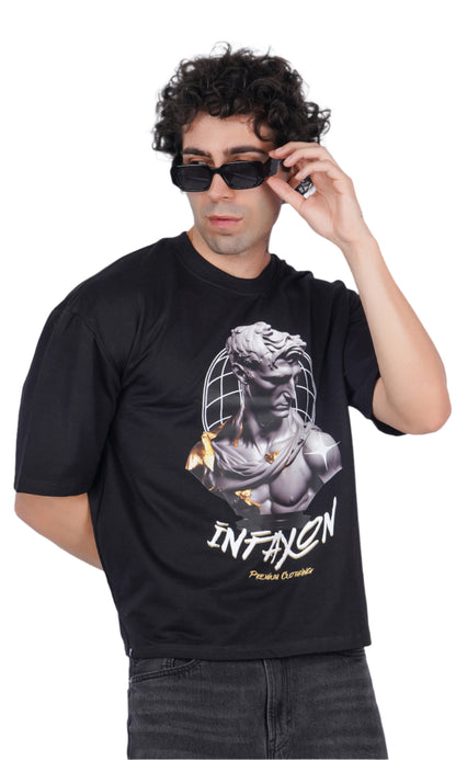 Roman Infaxon black oversize T-shirt